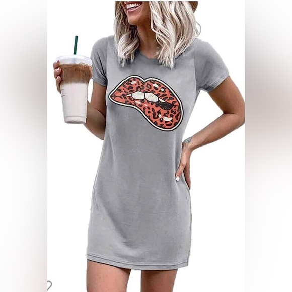 Leopard lip dress - Picture 1 of 3